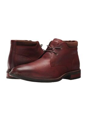 COLE HAAN MEN'S WATSON CHUKKA II WOODBURY BROWN BOOTS SIZE 10M